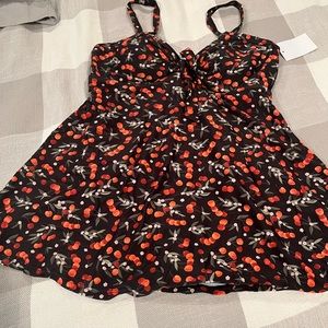 Brand new cherry swim dress